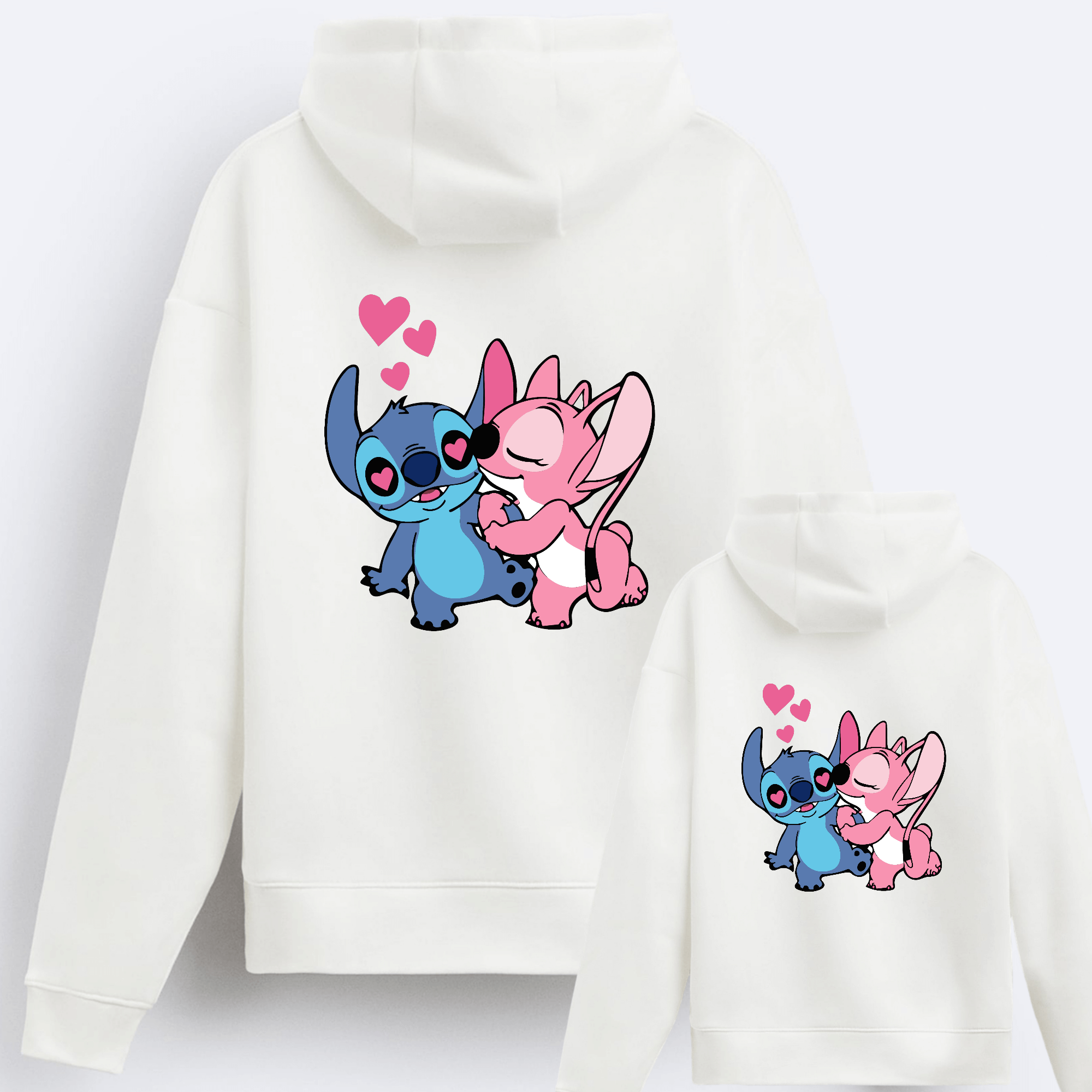 Sudadera Capucha Stitch y Ángel