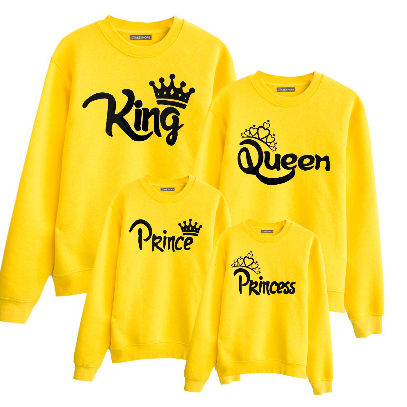 Felpa corona di King-Queen-Princessa