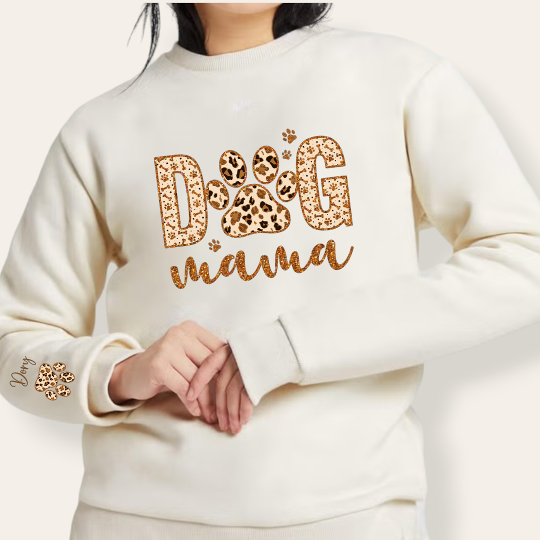 Sudadera Dog Mama Animal Print