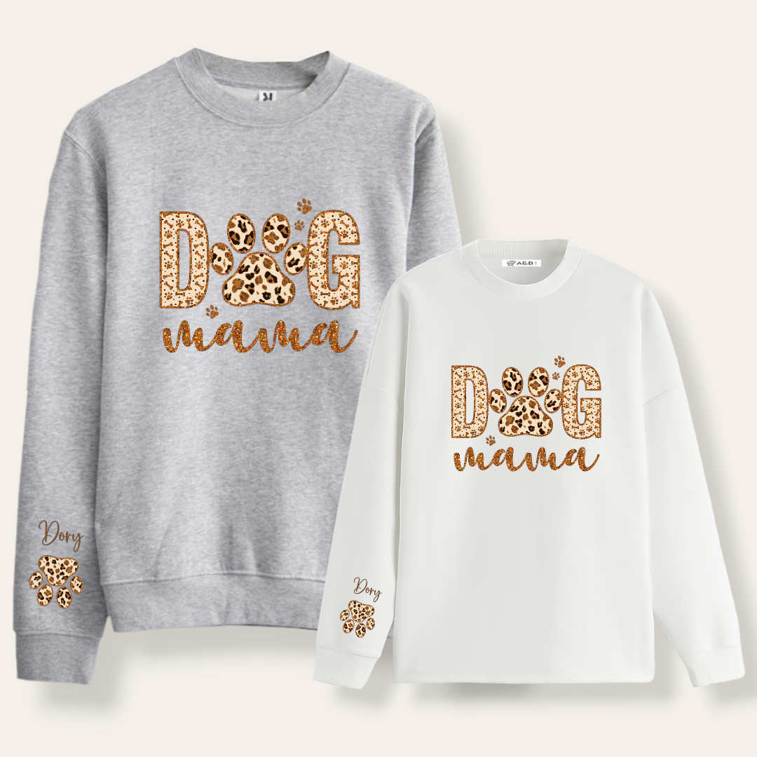 Sudadera Dog Mama Animal Print