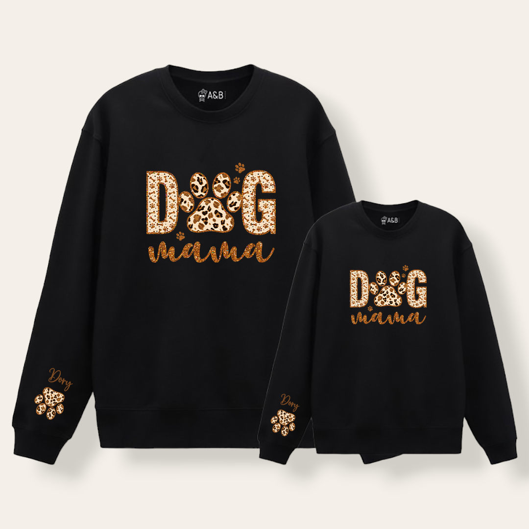 Sudadera Dog Mama Animal Print