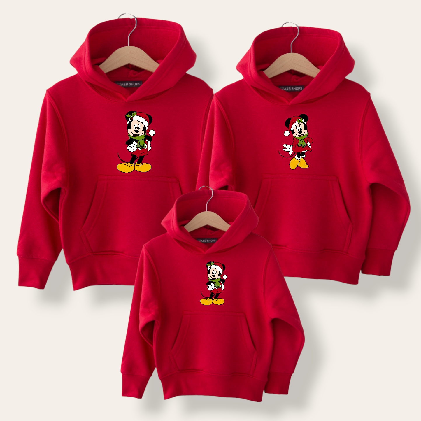 Sudadera Mickey Minnie Happy Christmas premium