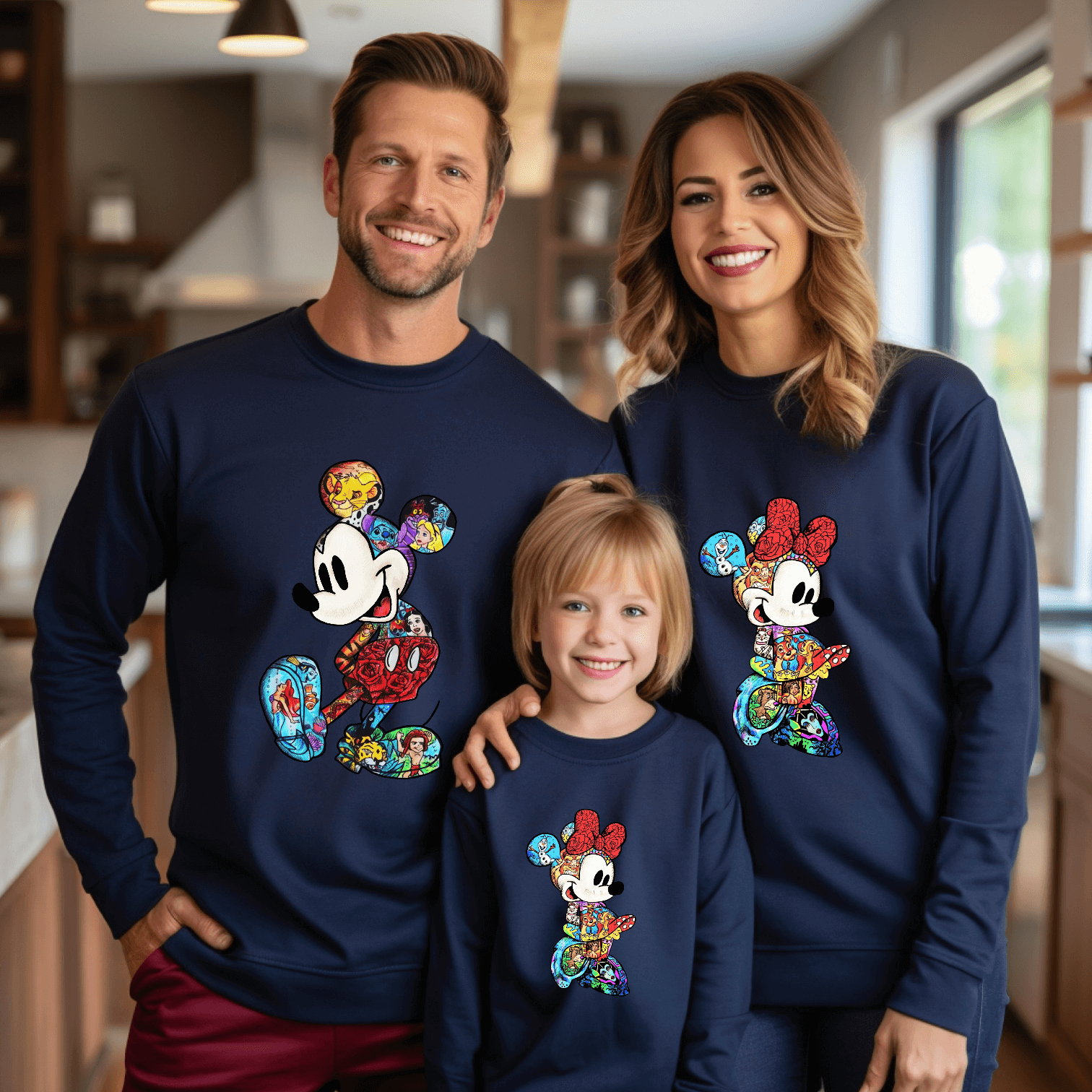 Minnie & Mickey -Zeichnungen Sweatshirt