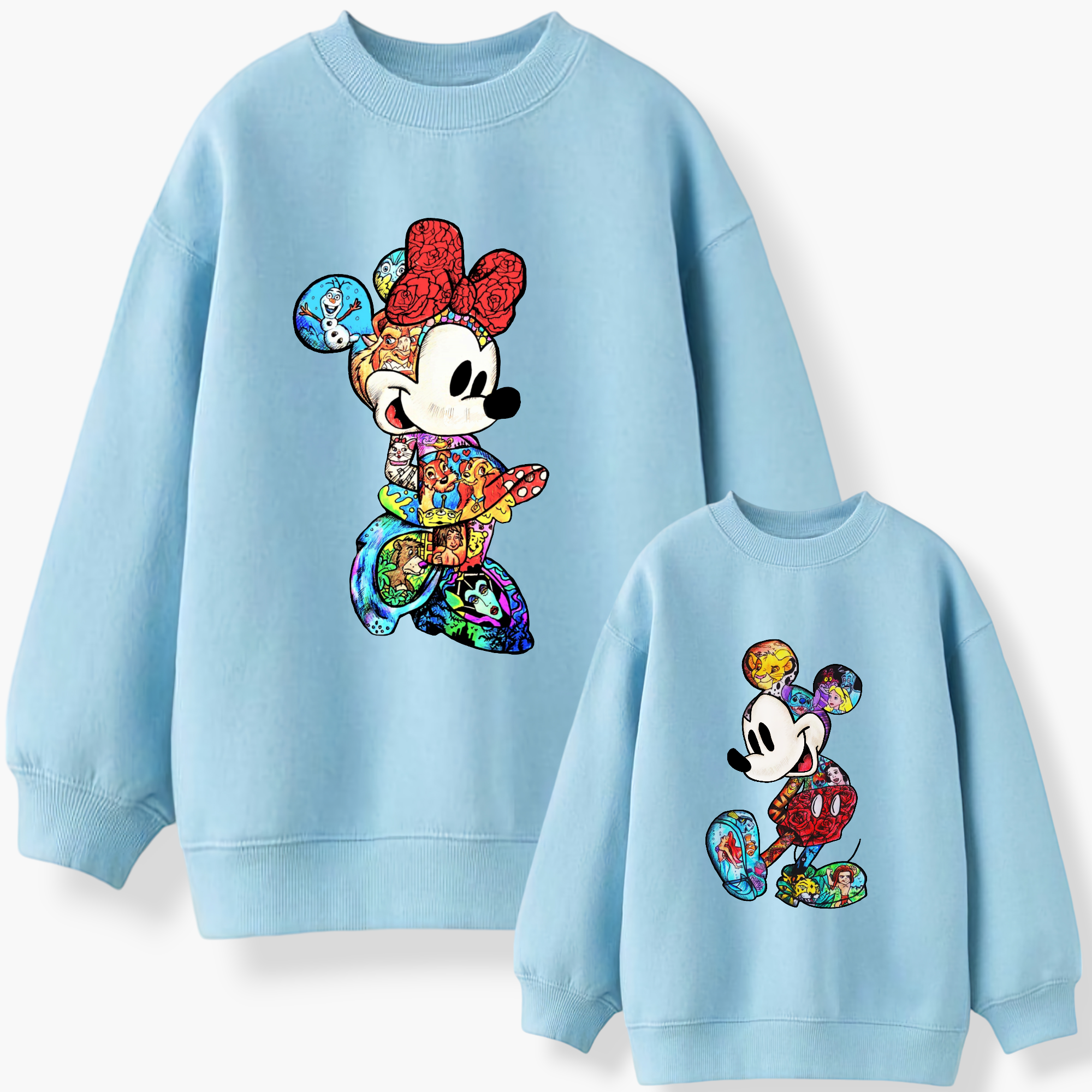 Minnie & Mickey -Zeichnungen Sweatshirt