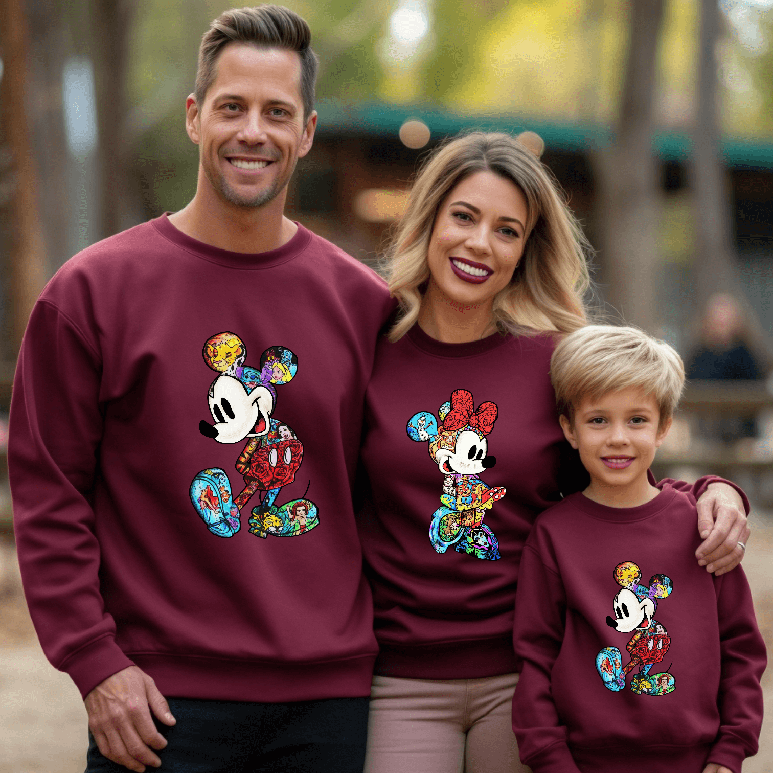 Minnie & Mickey -Zeichnungen Sweatshirt