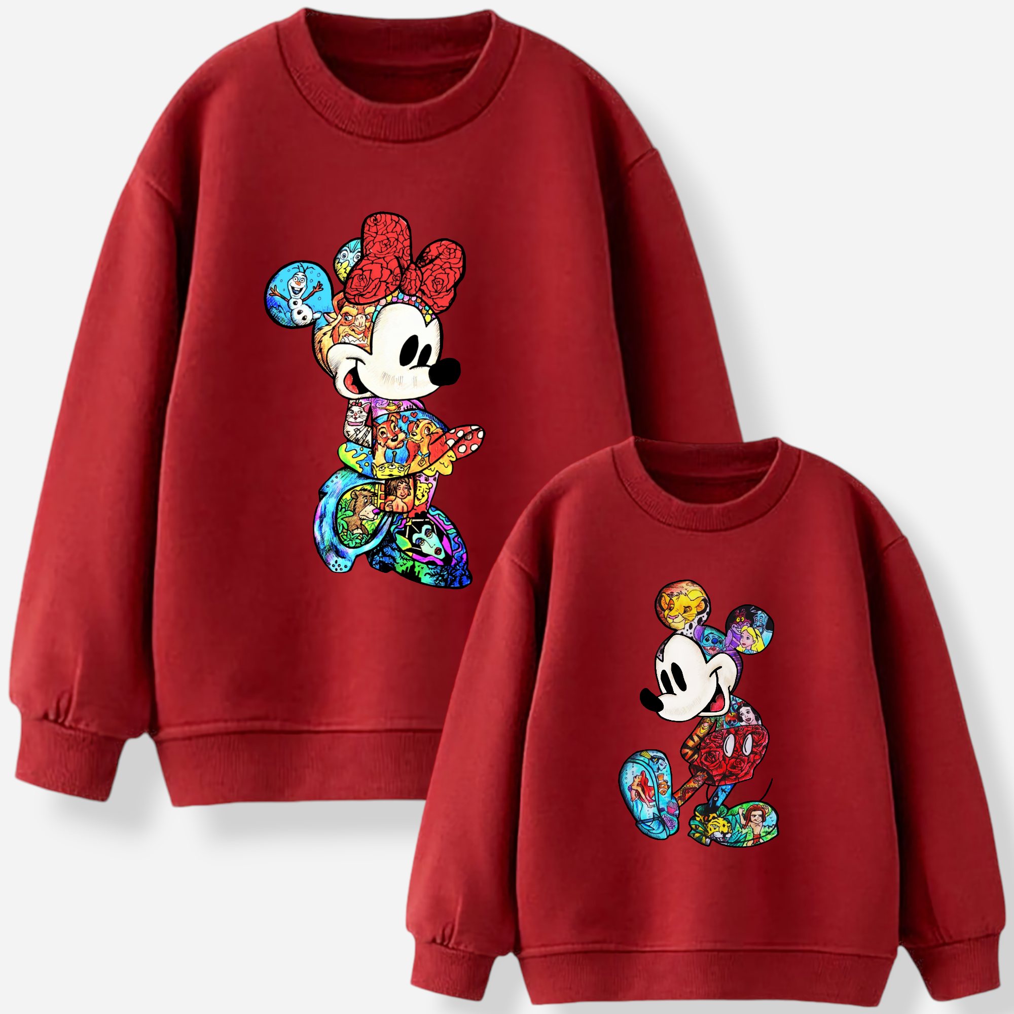 Minnie & Mickey -Zeichnungen Sweatshirt