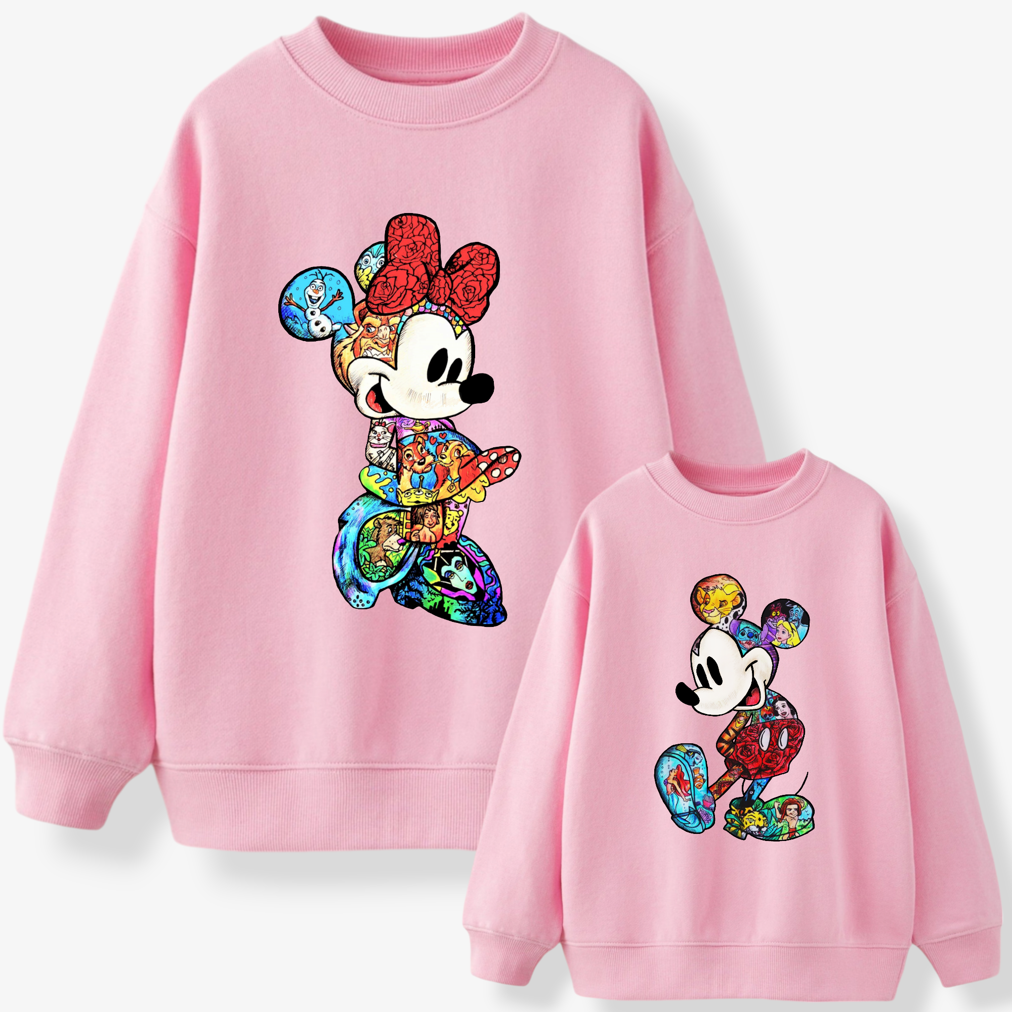 Minnie & Mickey -Zeichnungen Sweatshirt