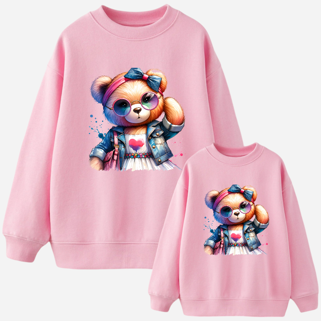 Sweat-shirt maman et fille