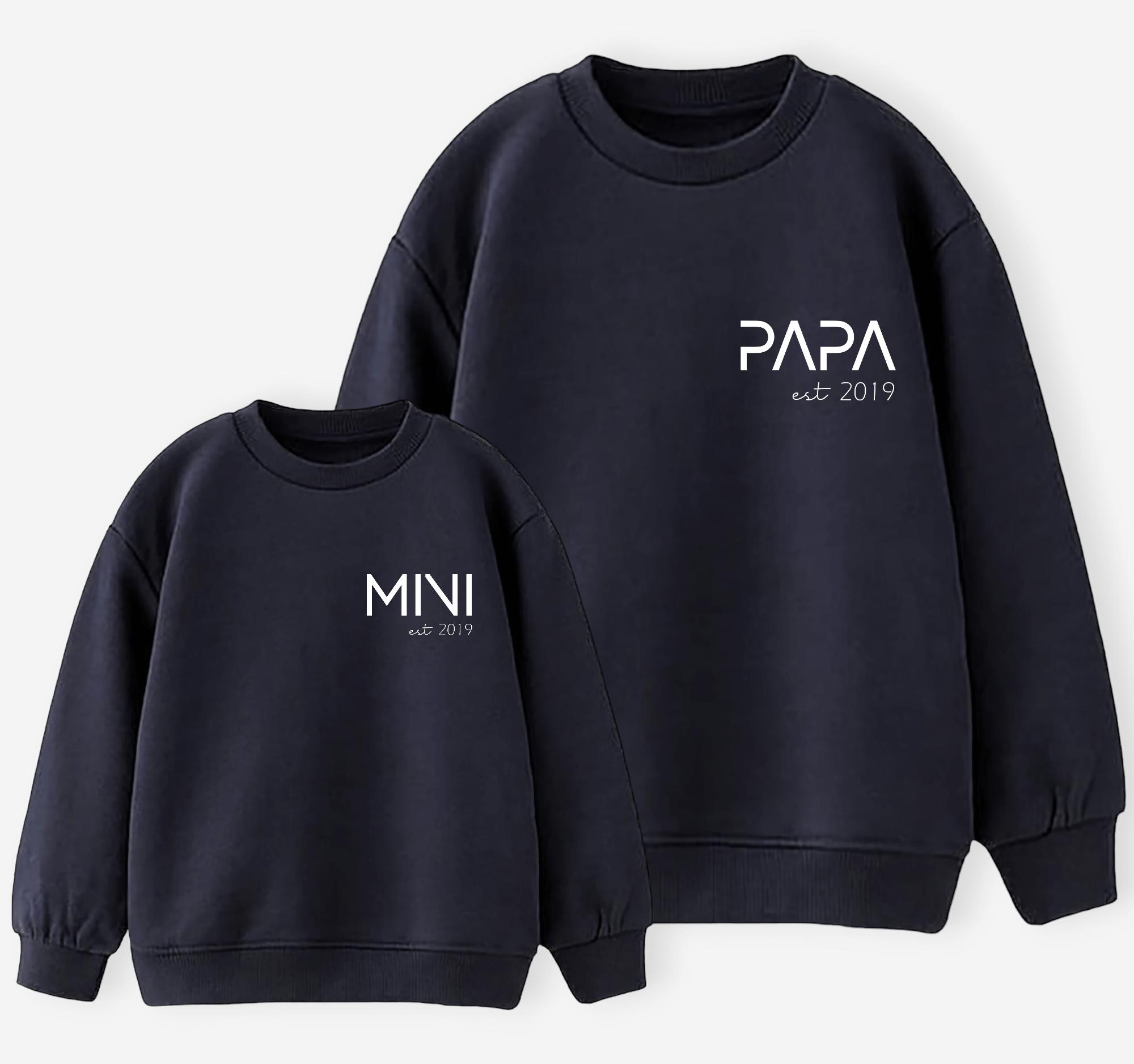 Sudadera Papa-Mama-Mini Letter