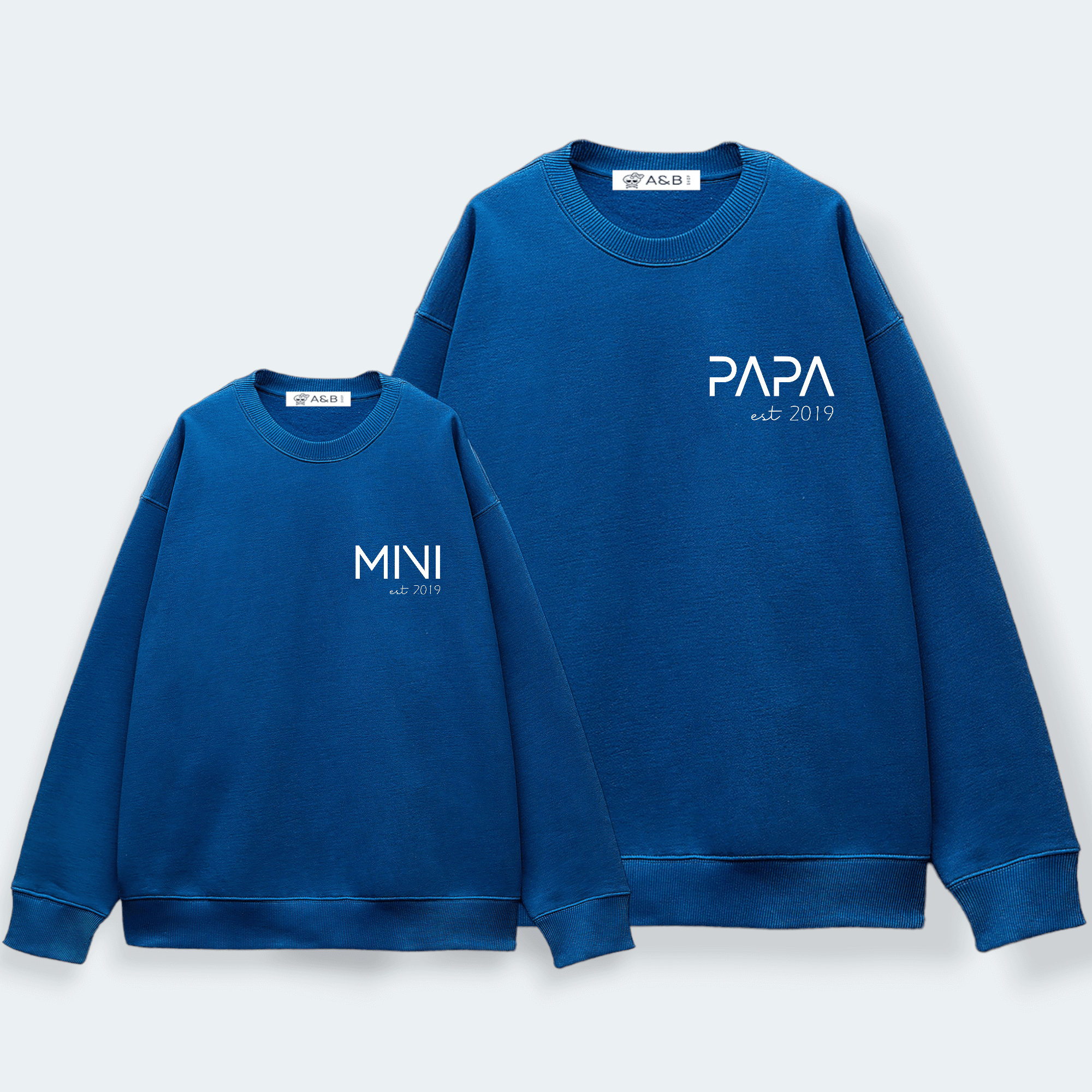 Sudadera Papa-Mama-Mini Letter