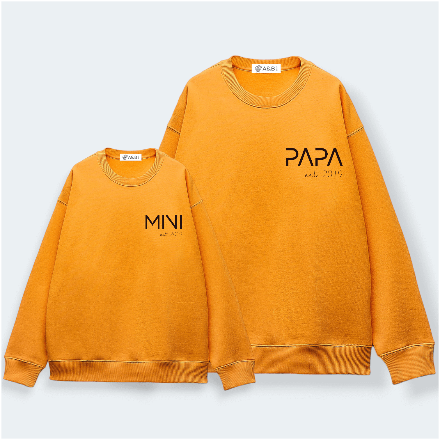 Sudadera Papa-Mama-Mini Letter