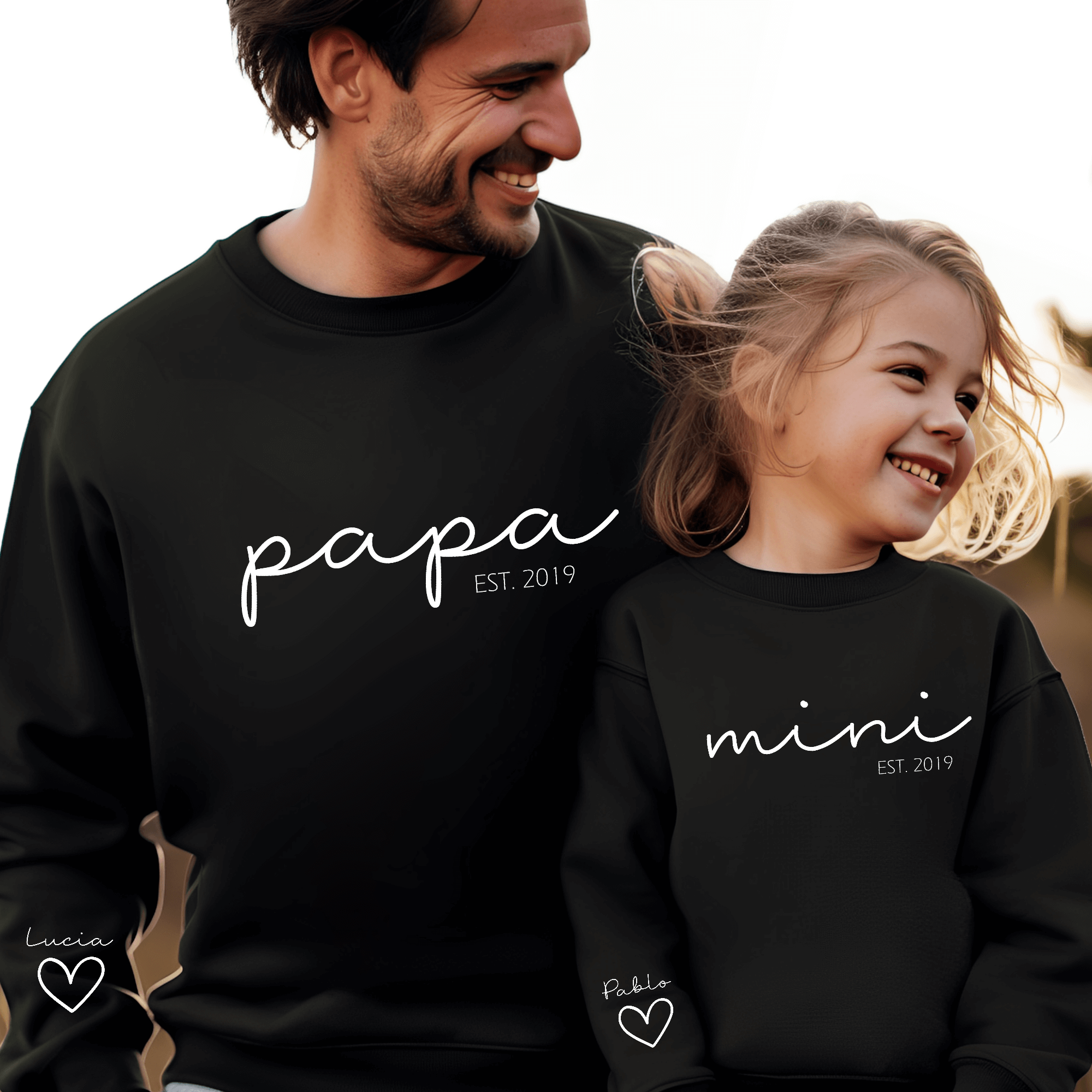 Sudadera Papa-Mama Mini Cuore Algodón