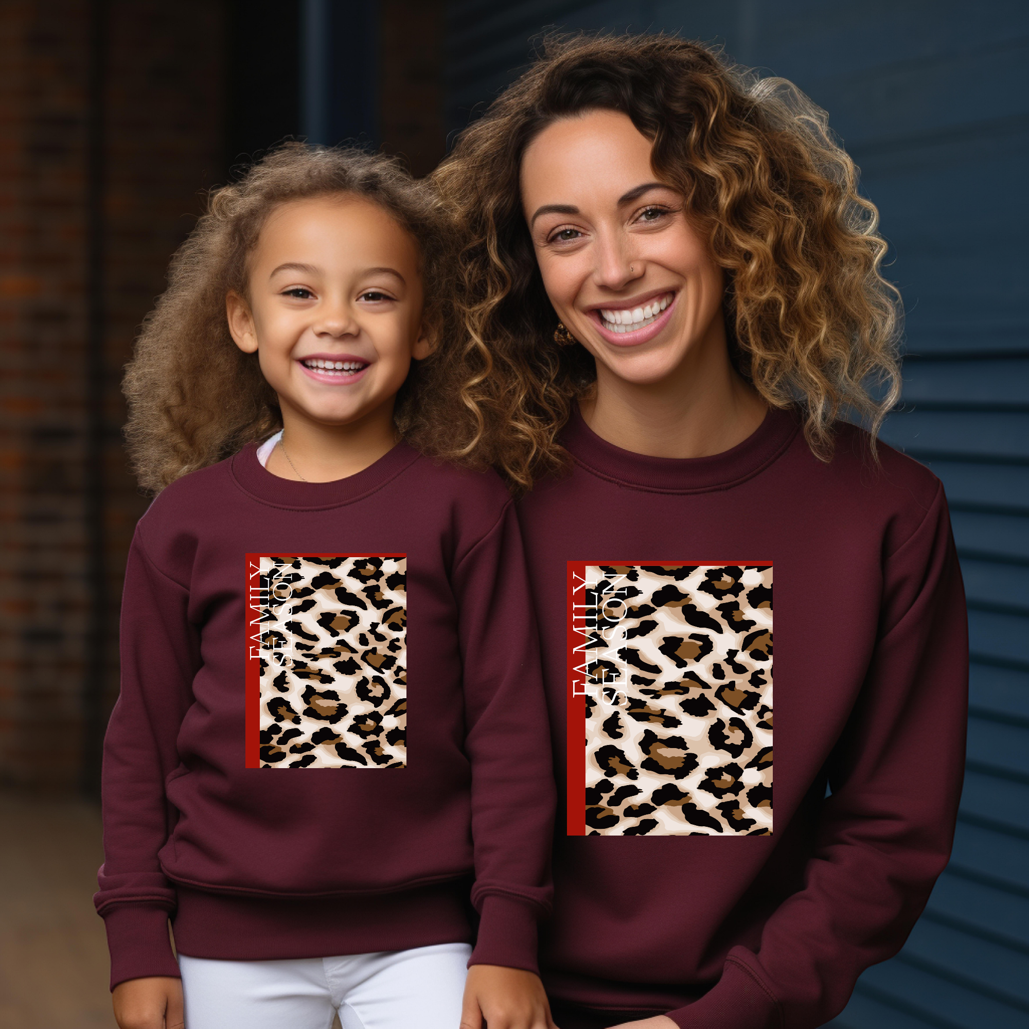 Sweat-shirt maman et fille