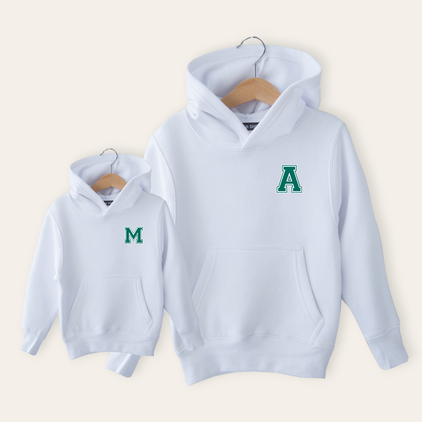 Sweat-shirt initial Mini Hood White