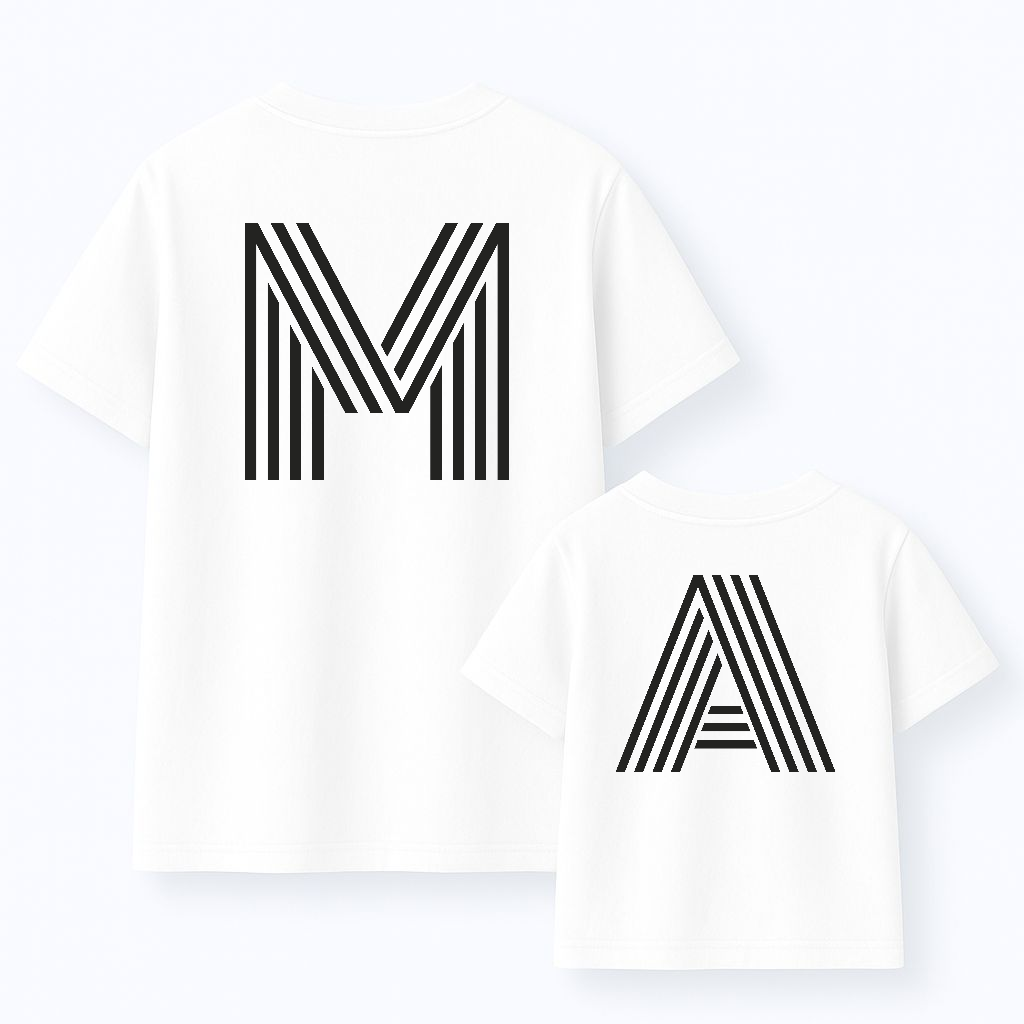 Camiseta Personalizada Espalda Inicial Retro