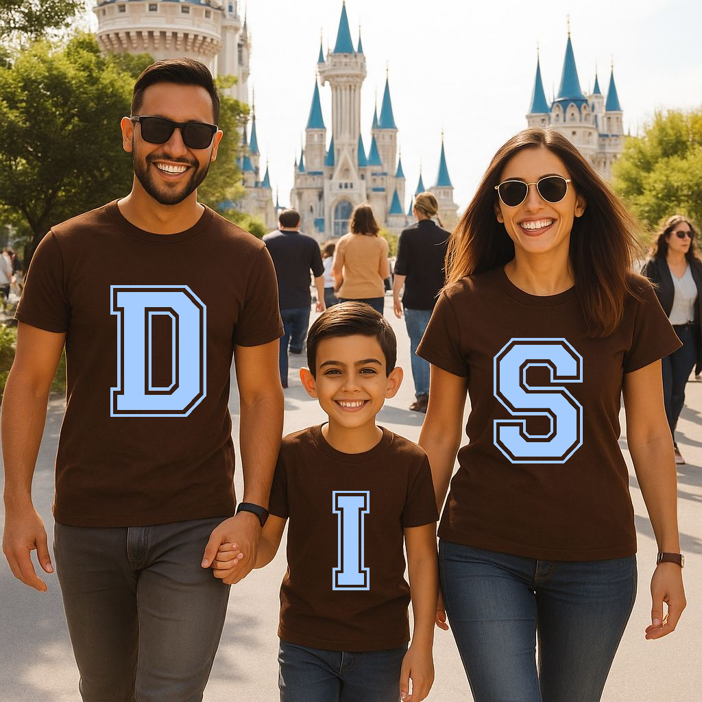 Camiseta Personalizable Inicial Azul Pastel