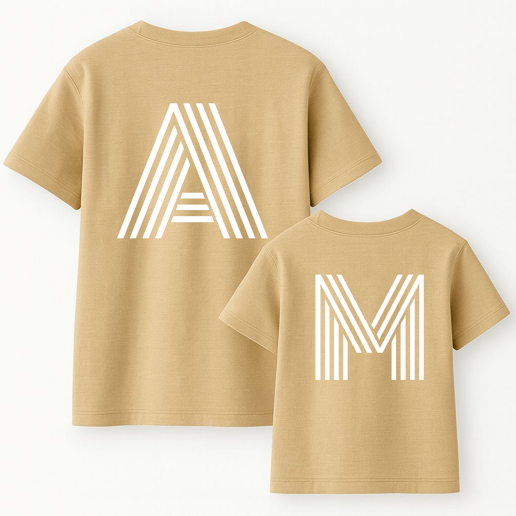Camiseta Personalizada Espalda Inicial Retro