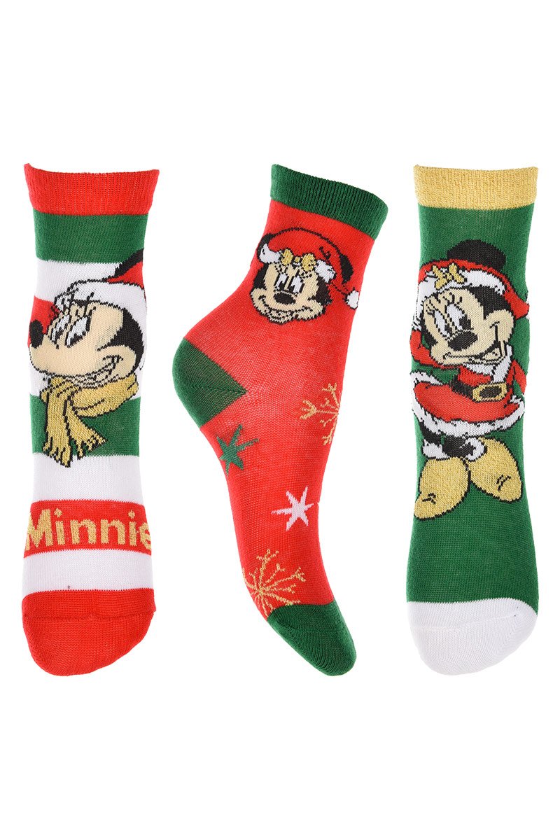 Calcetines Minnie Navidad Minnie Pack 3