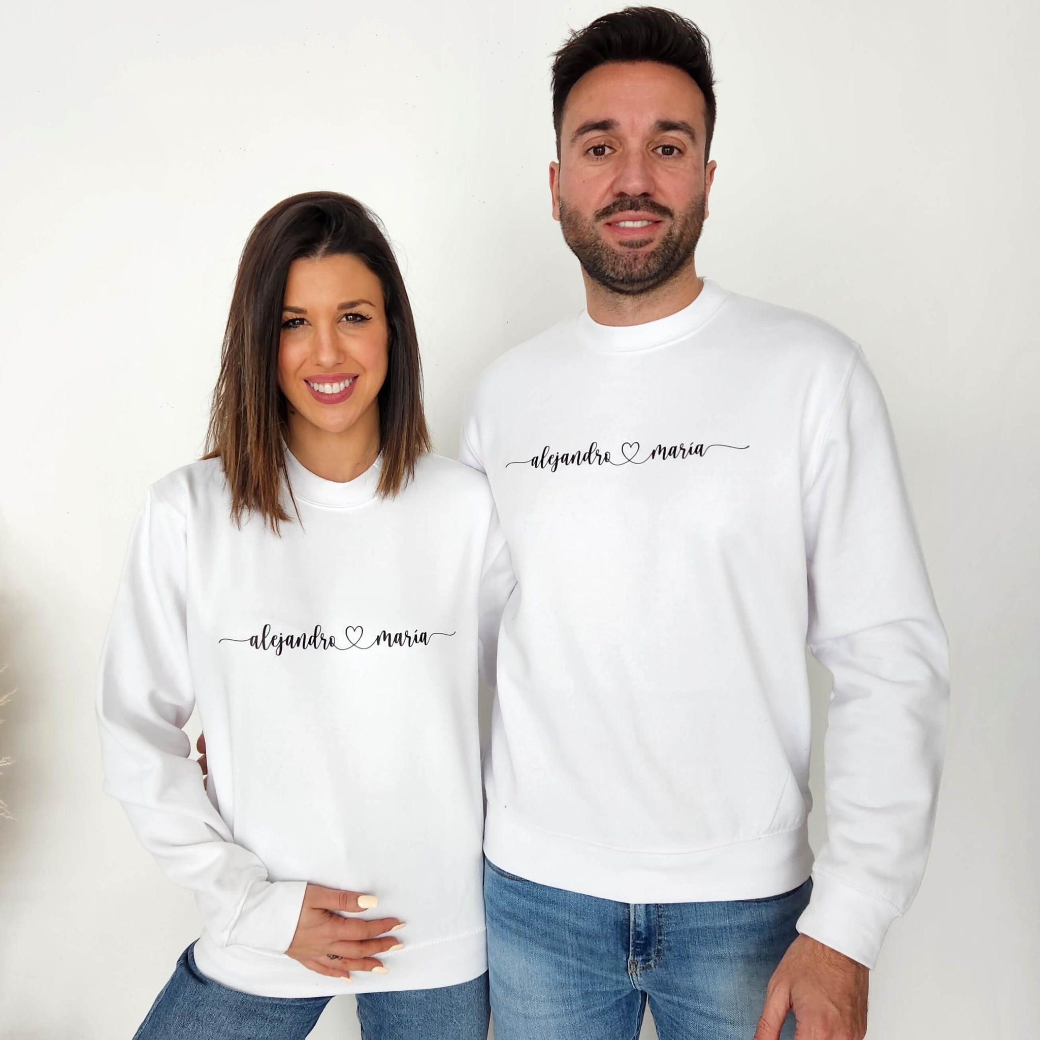 Sudadera Nuestros Nombres. Sudaderas San Valentín