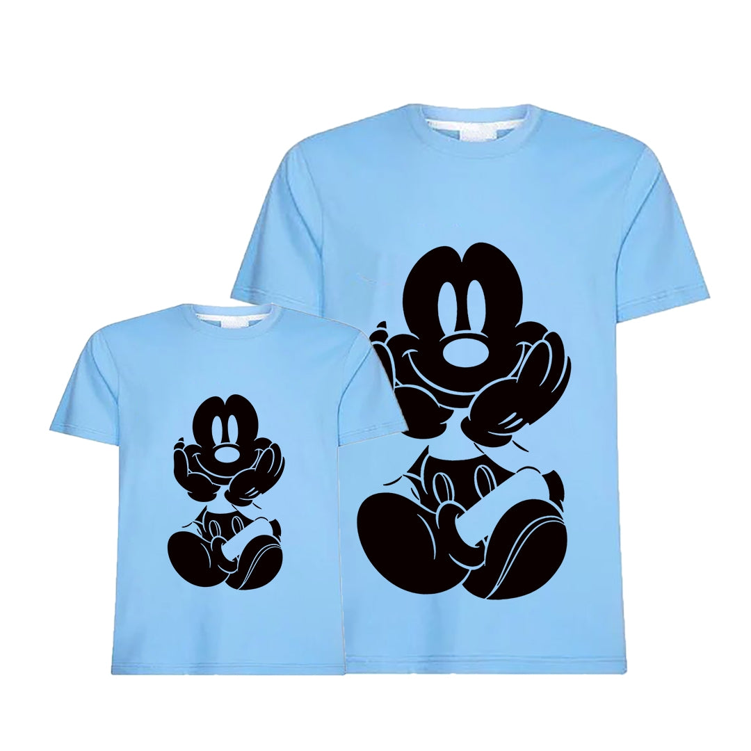 Mickey Face Black T -Shirt