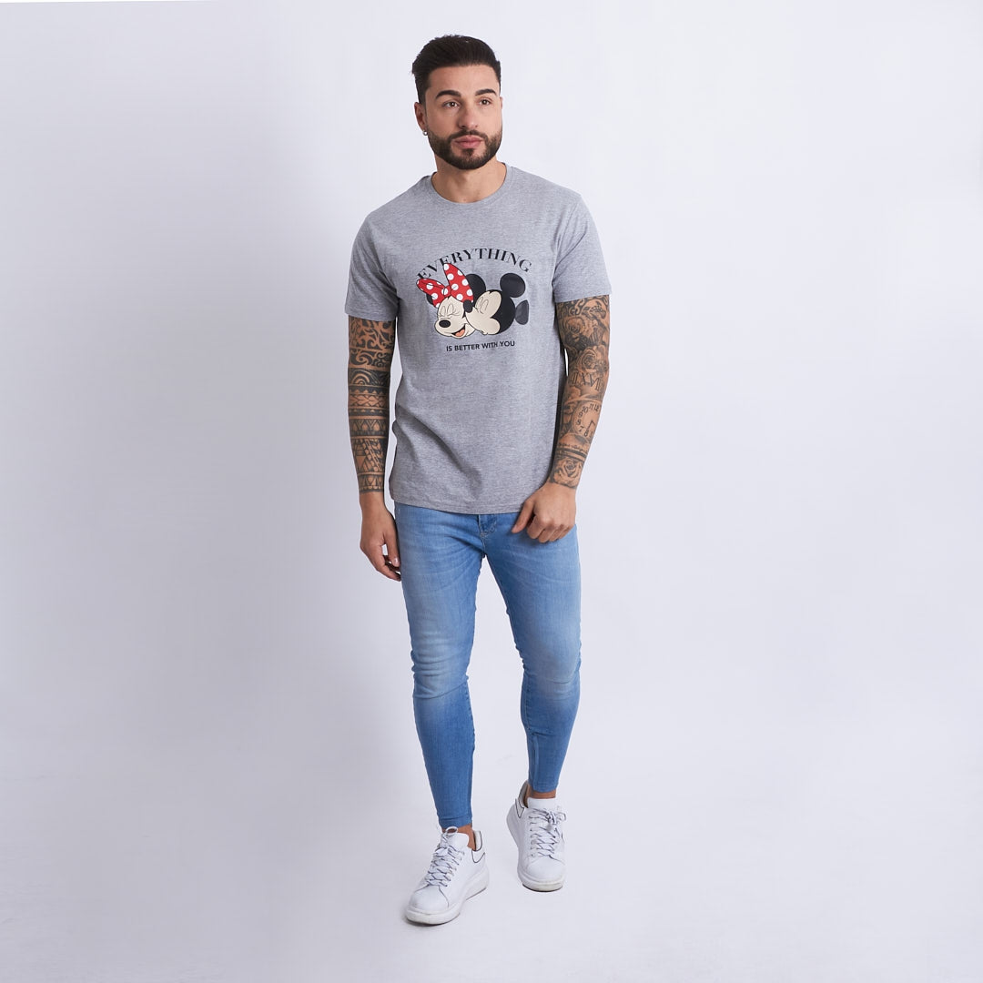 Camiseta Mickey & Minnie everything is better with u