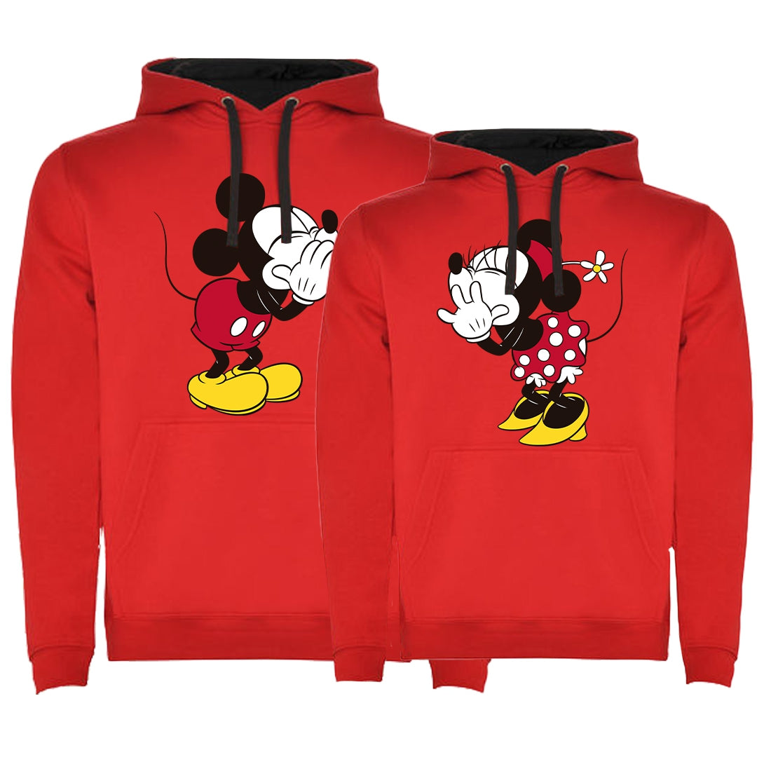 Sudadera premium Mickey & Minnie secret bicolor