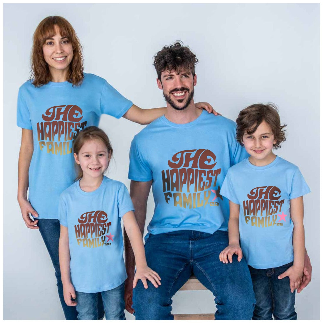 Das glücklichste Familie t -Shirt