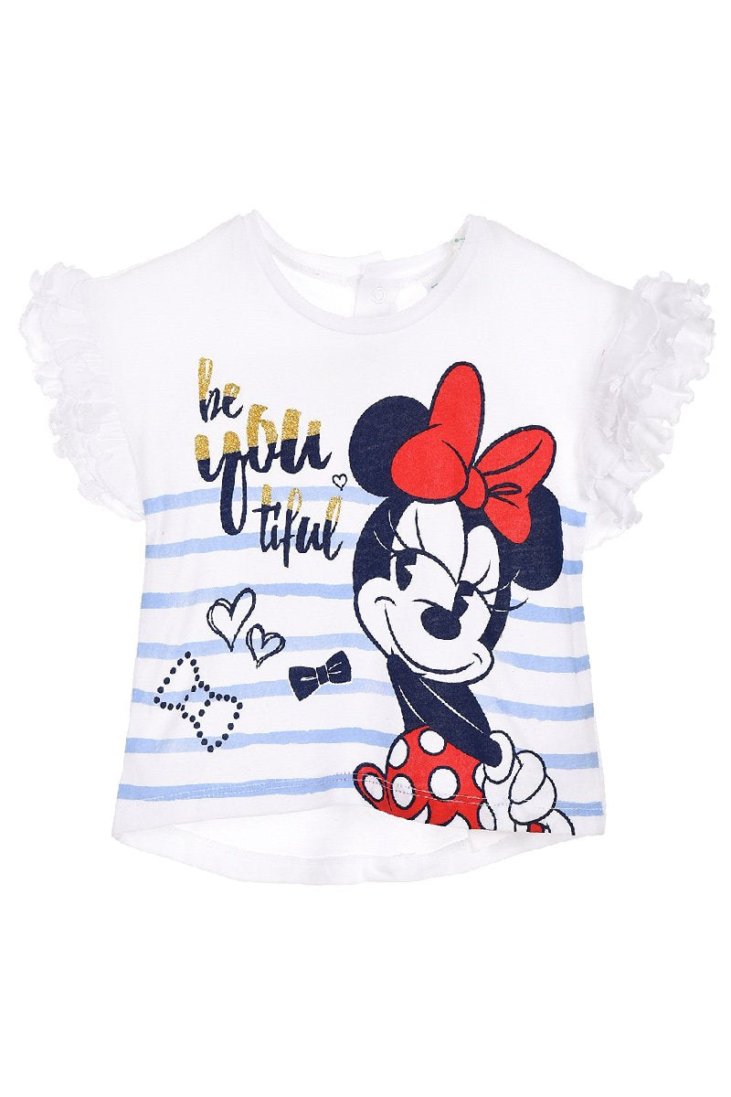 Camiseta Minnie rayas Be you tiful baby