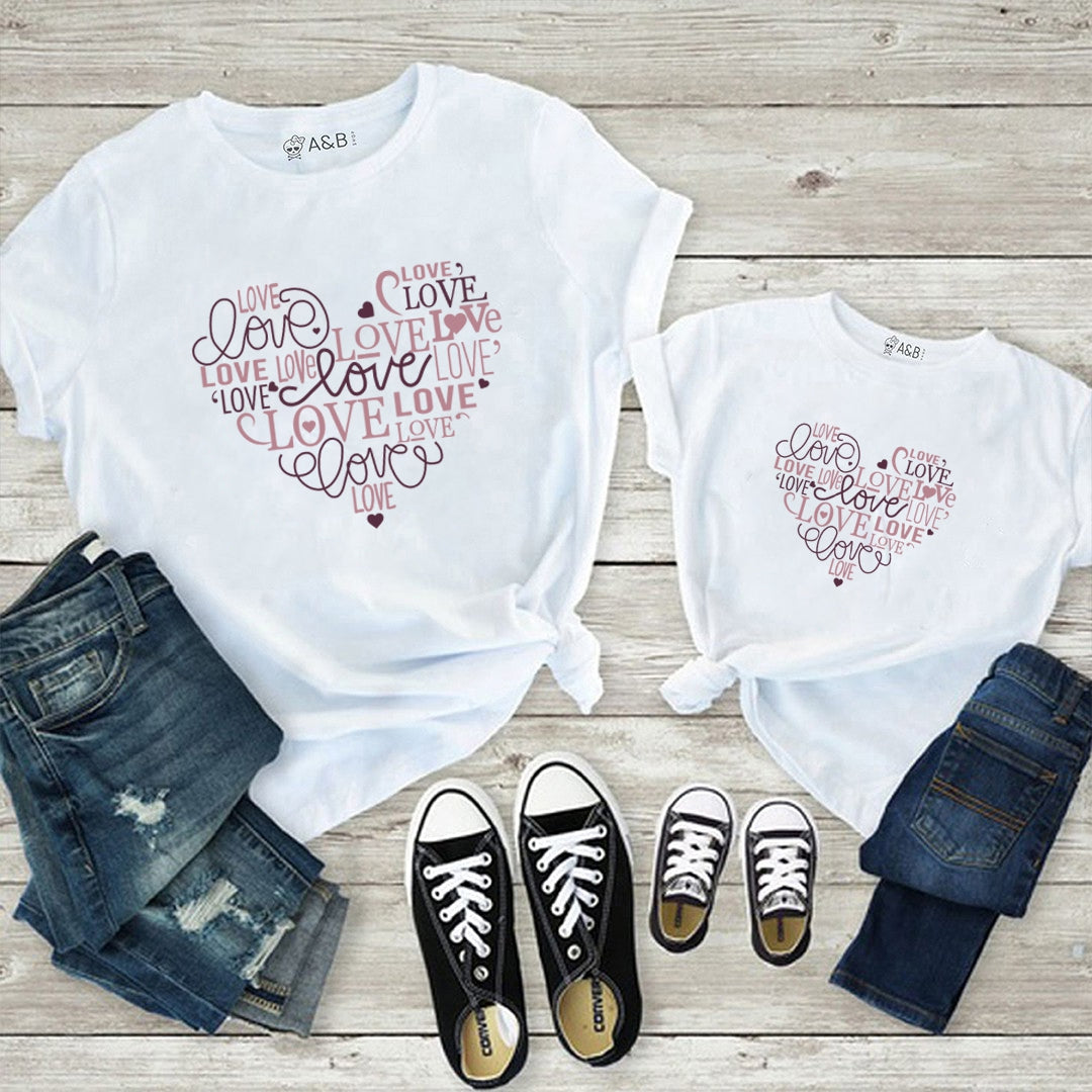 Camiseta Love heart
