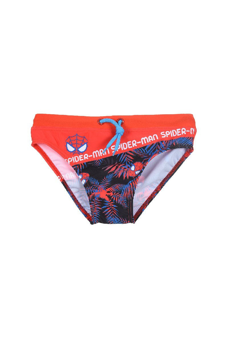 Bañador slip Spiderman cordón