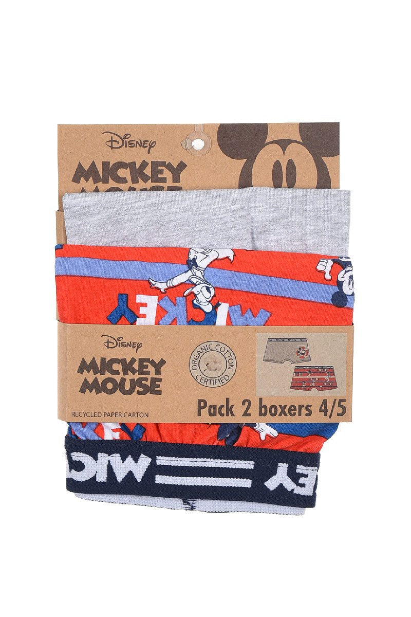 Boxers Mickey Pack de 2 algodón orgánico