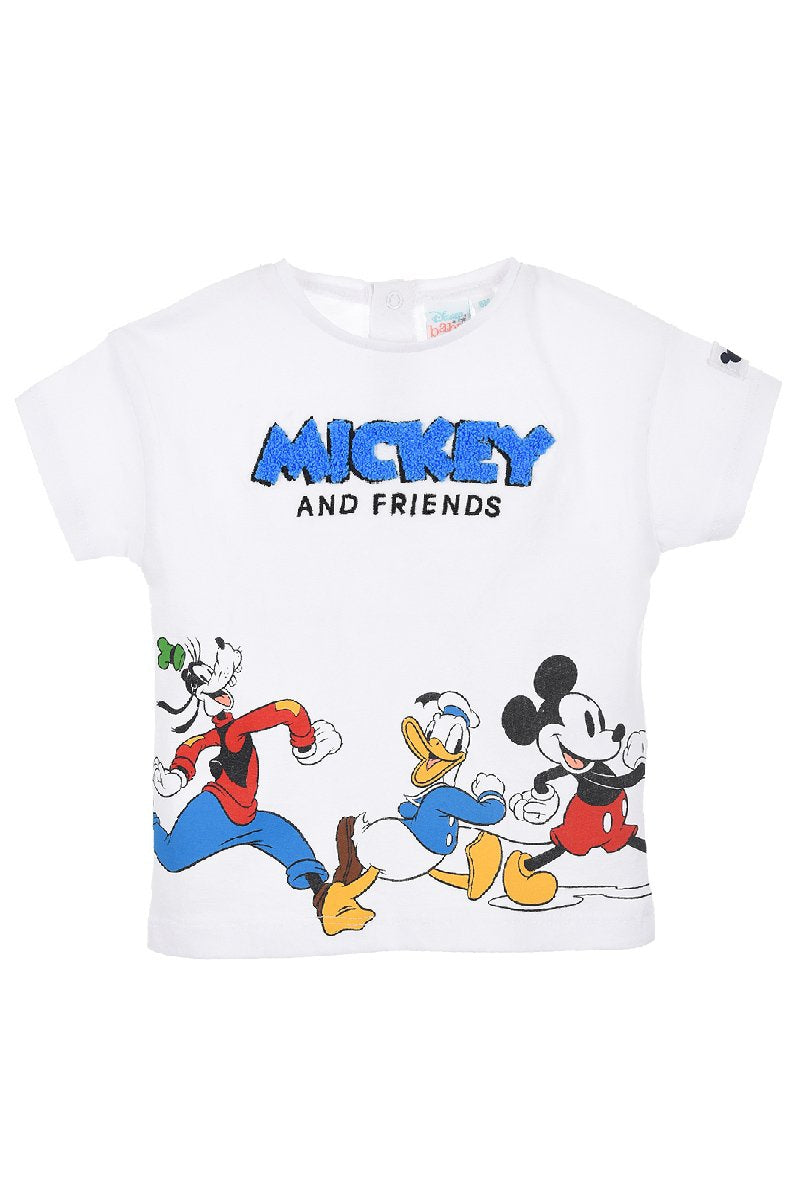 Camiseta Mickey and friends run baby