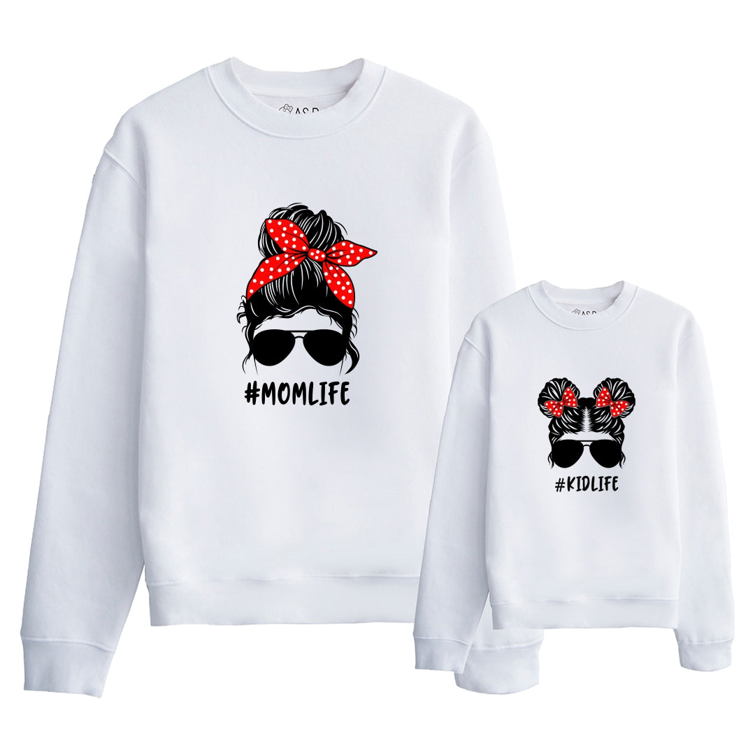 Sweat-shirt Momlife & Kidlife