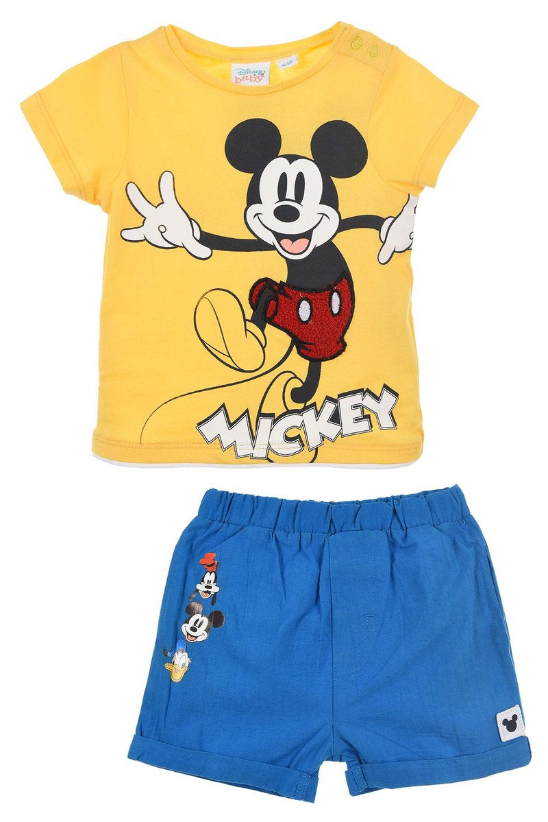 Conjunto Mickey pantalón caras baby