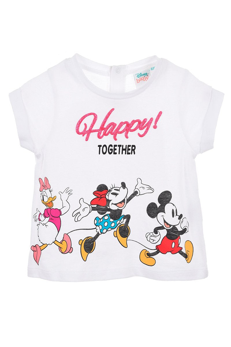 Disney feliz juntos bebê t -shirt