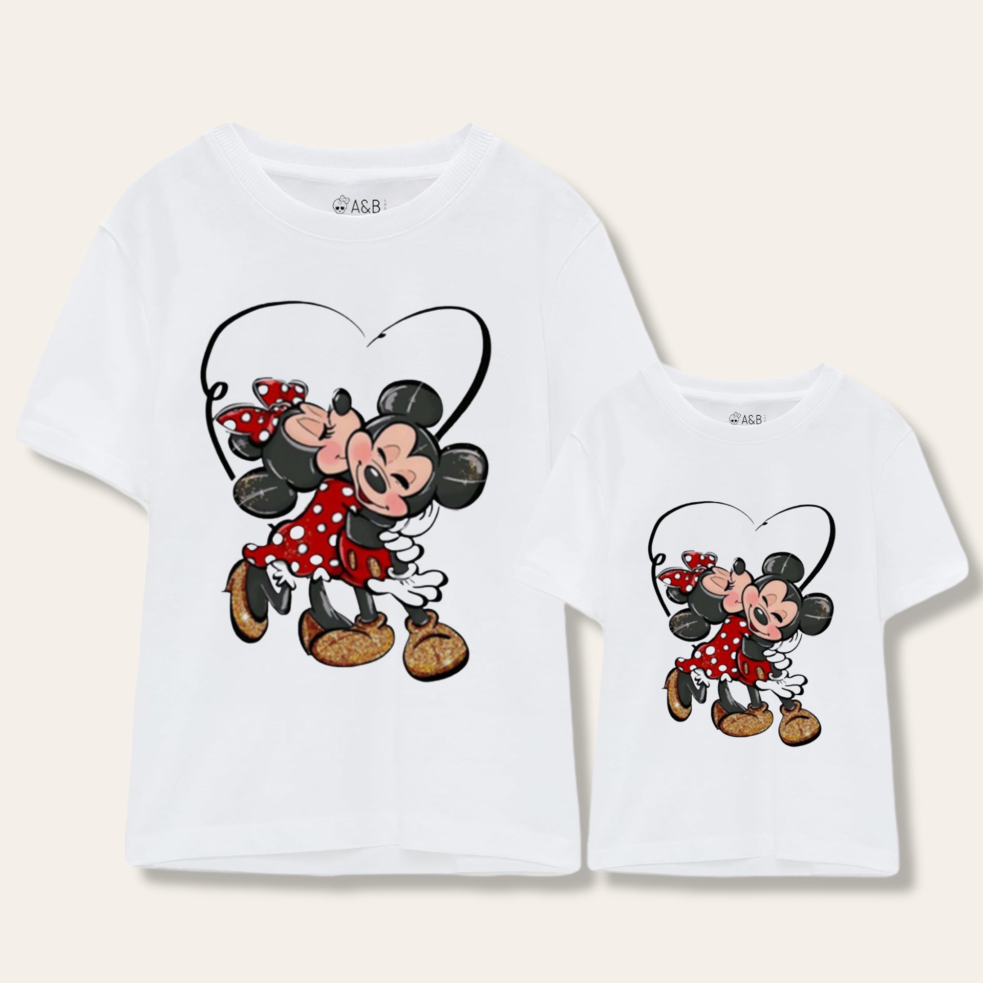 Camiseta Mickey & Minnie hug