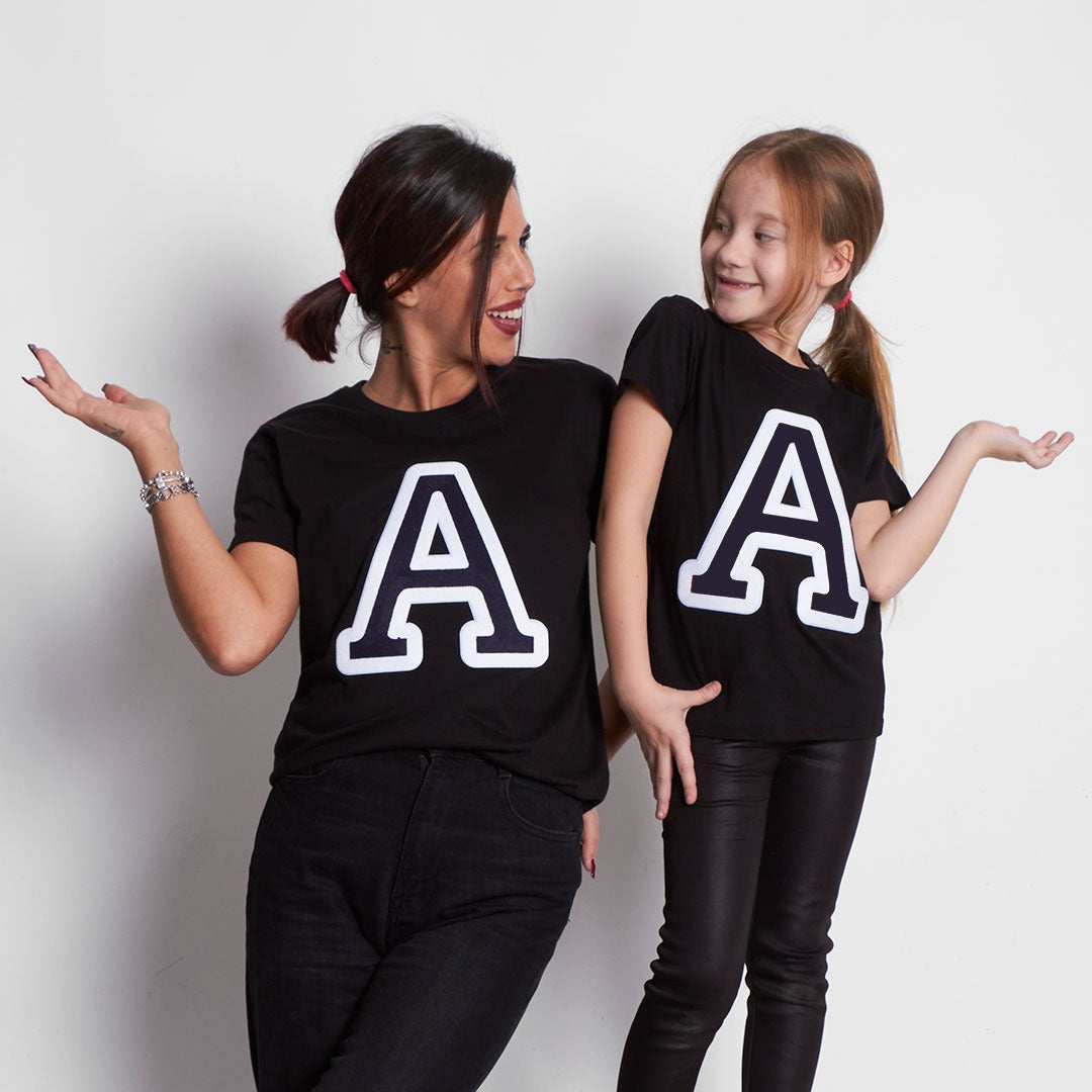 Black Initial T -shirt