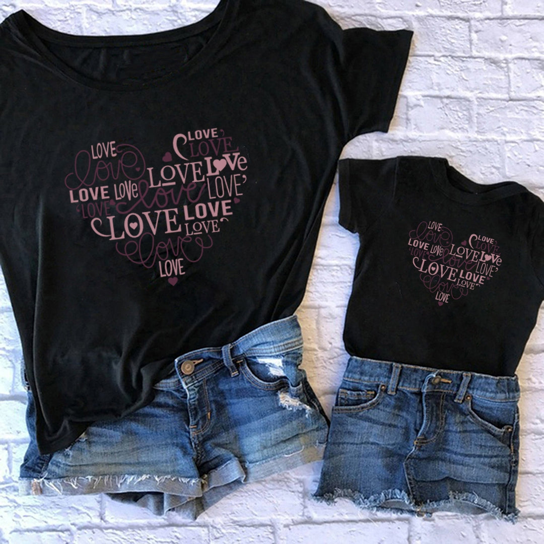 Amor coração t -shirt
