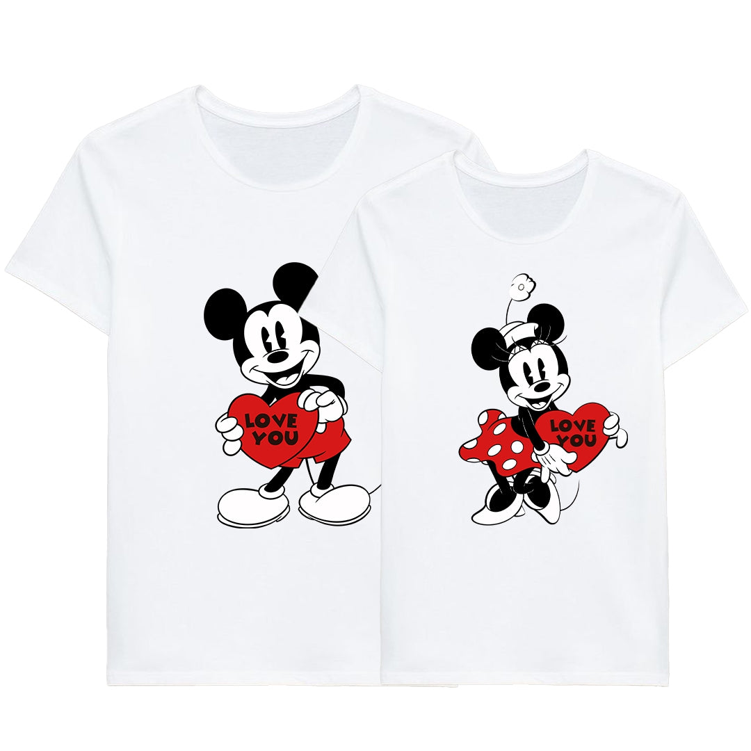 Mickey & Minnie Love Youart T -shirt