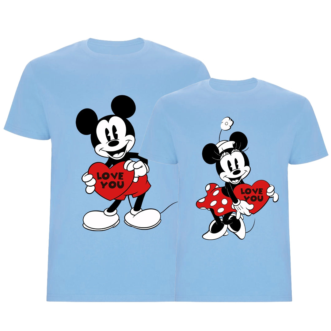 Mickey & Minnie Love Youart T -shirt