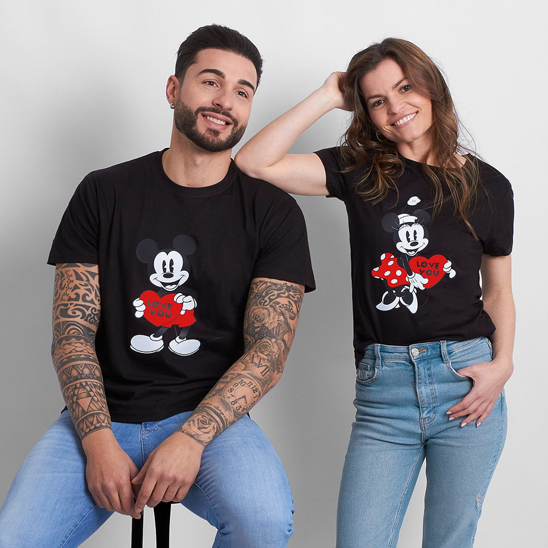 Mickey & Minnie Love Youart T -shirt