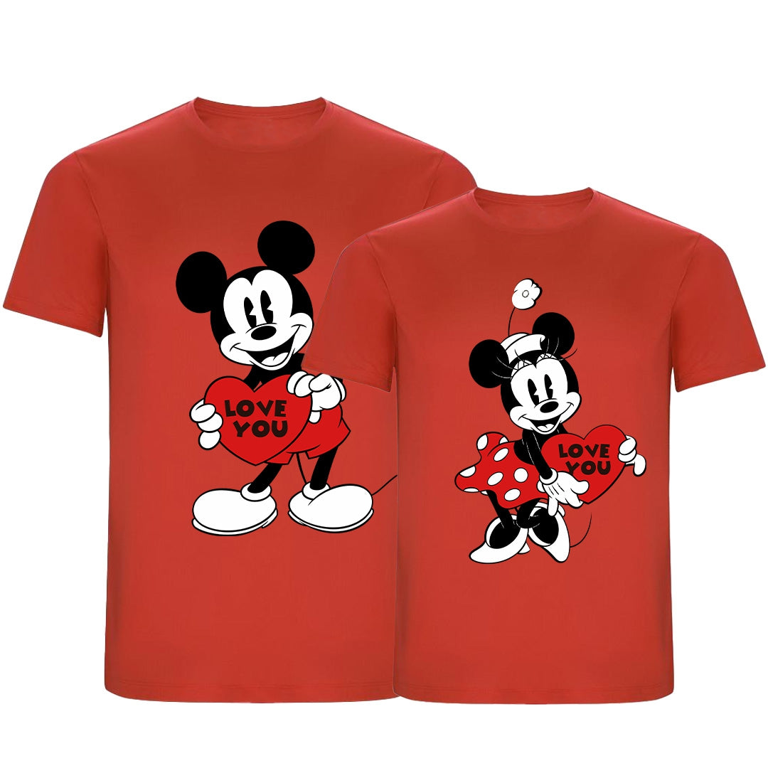 Mickey & Minnie Love Youart T -shirt