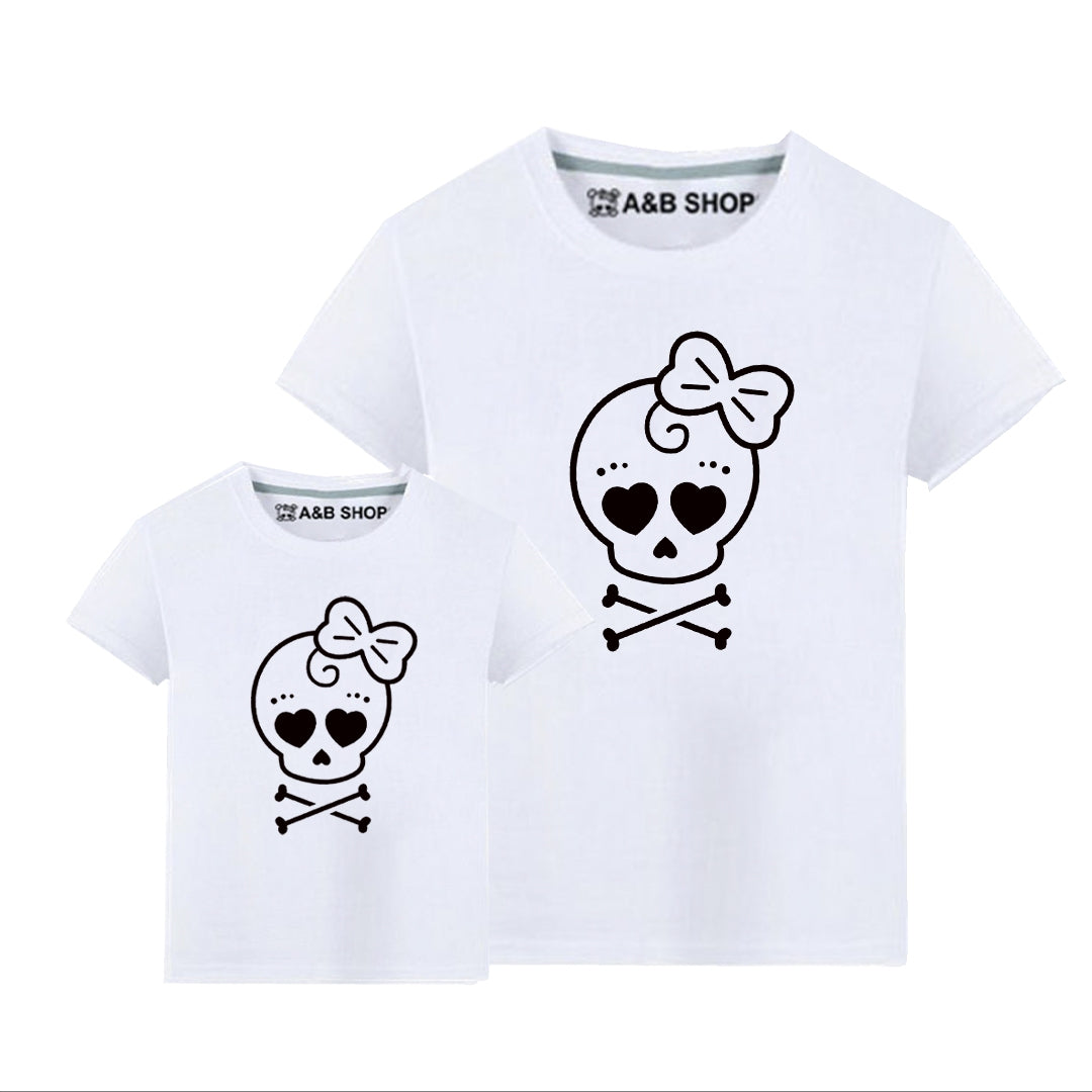 Skull A & B Black T -Shirt