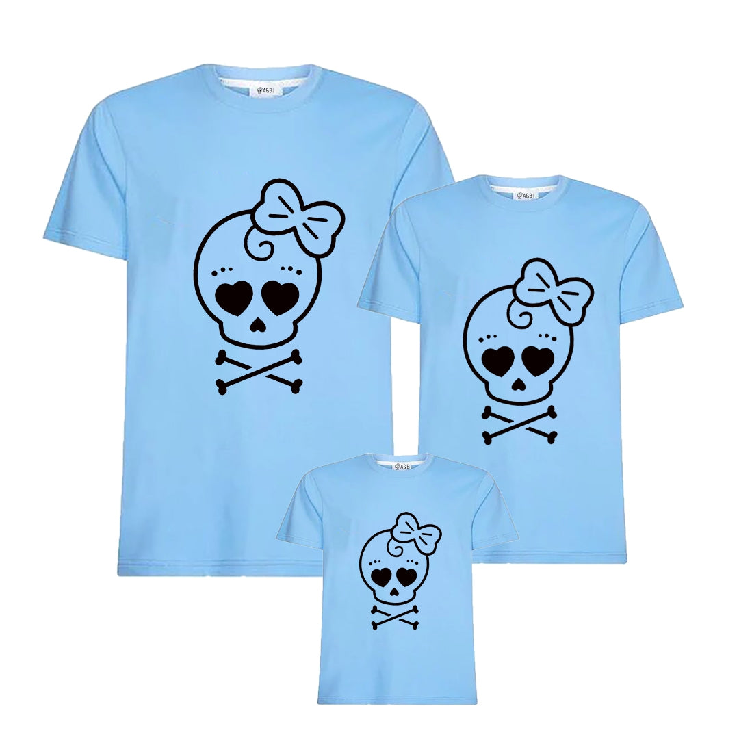 Skull A & B Black T -Shirt