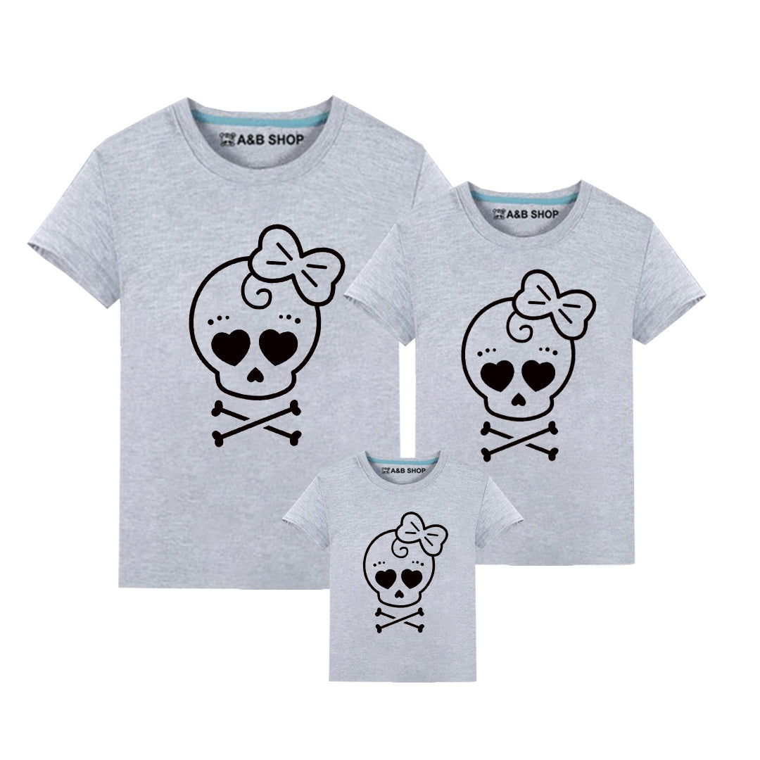 Skull A & B Black T -Shirt