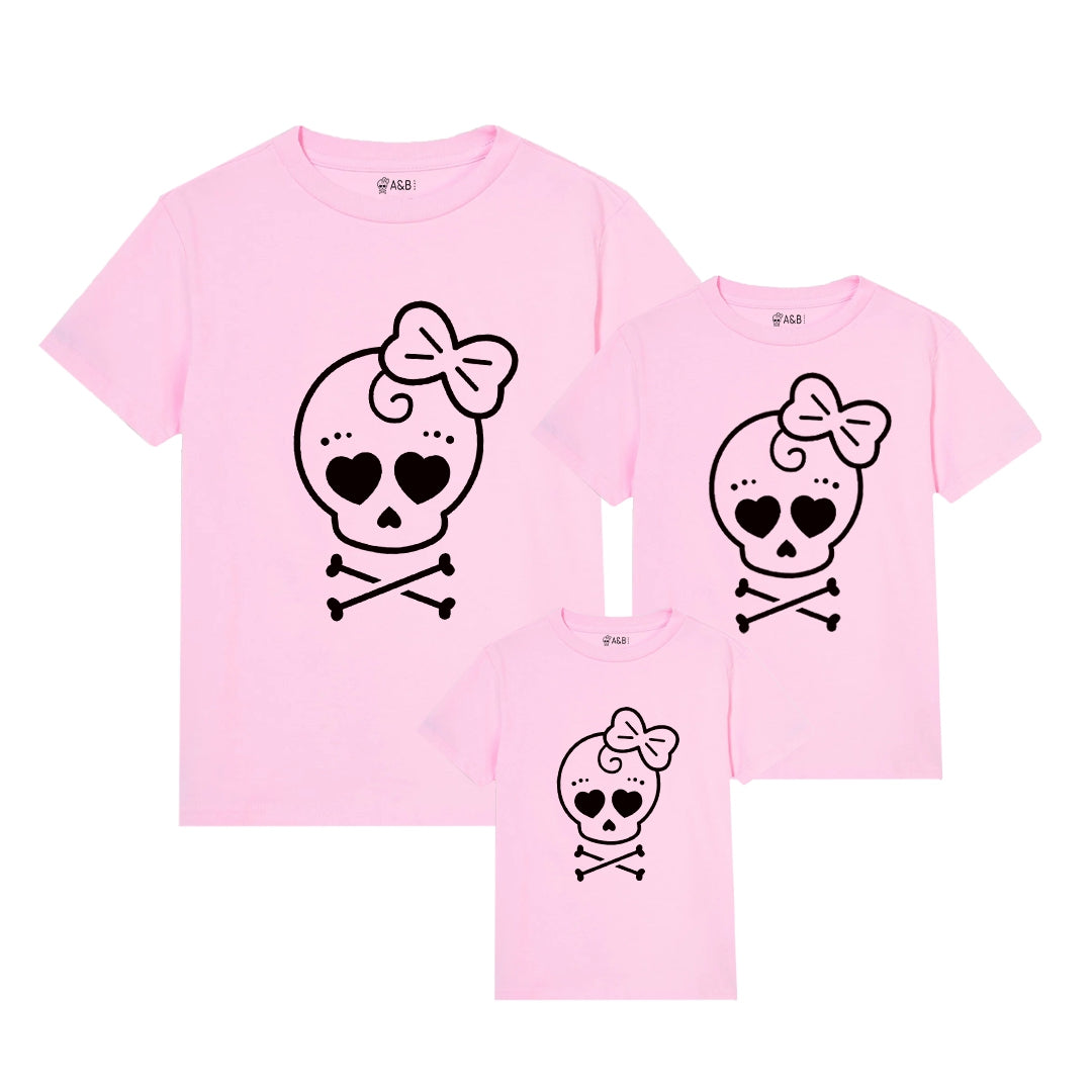 Skull A & B Black T -Shirt