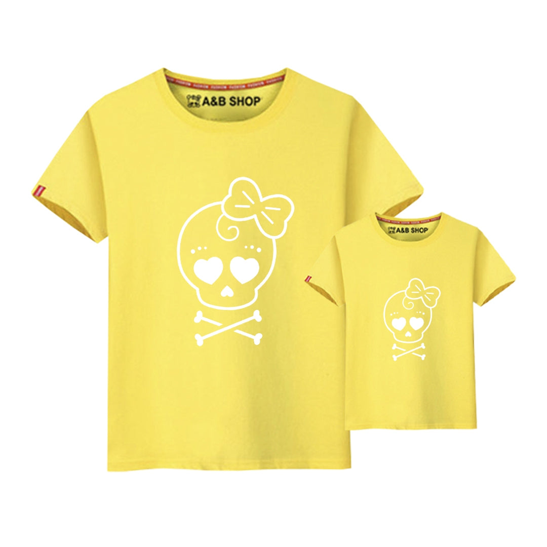 Camiseta Skull A&B white