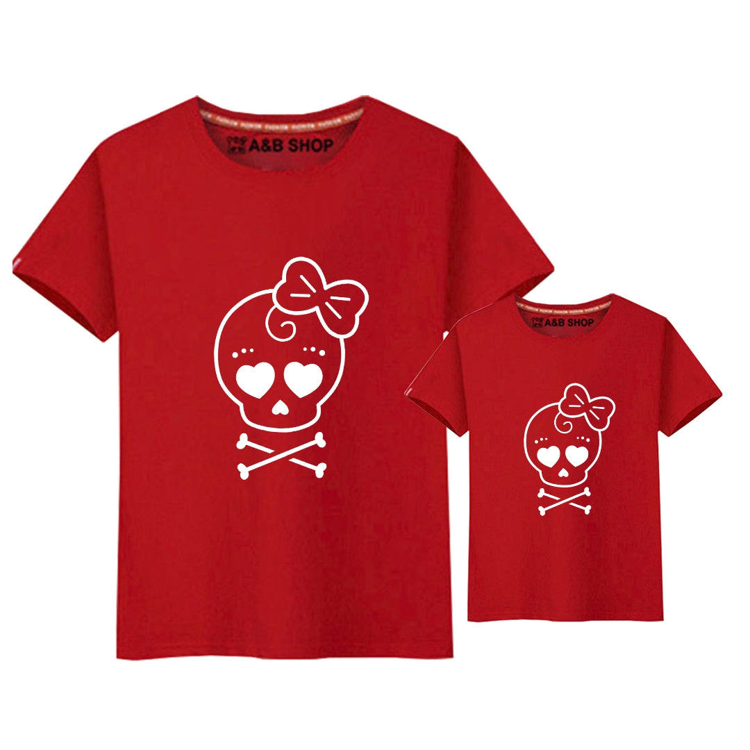 Camiseta Skull A&B white