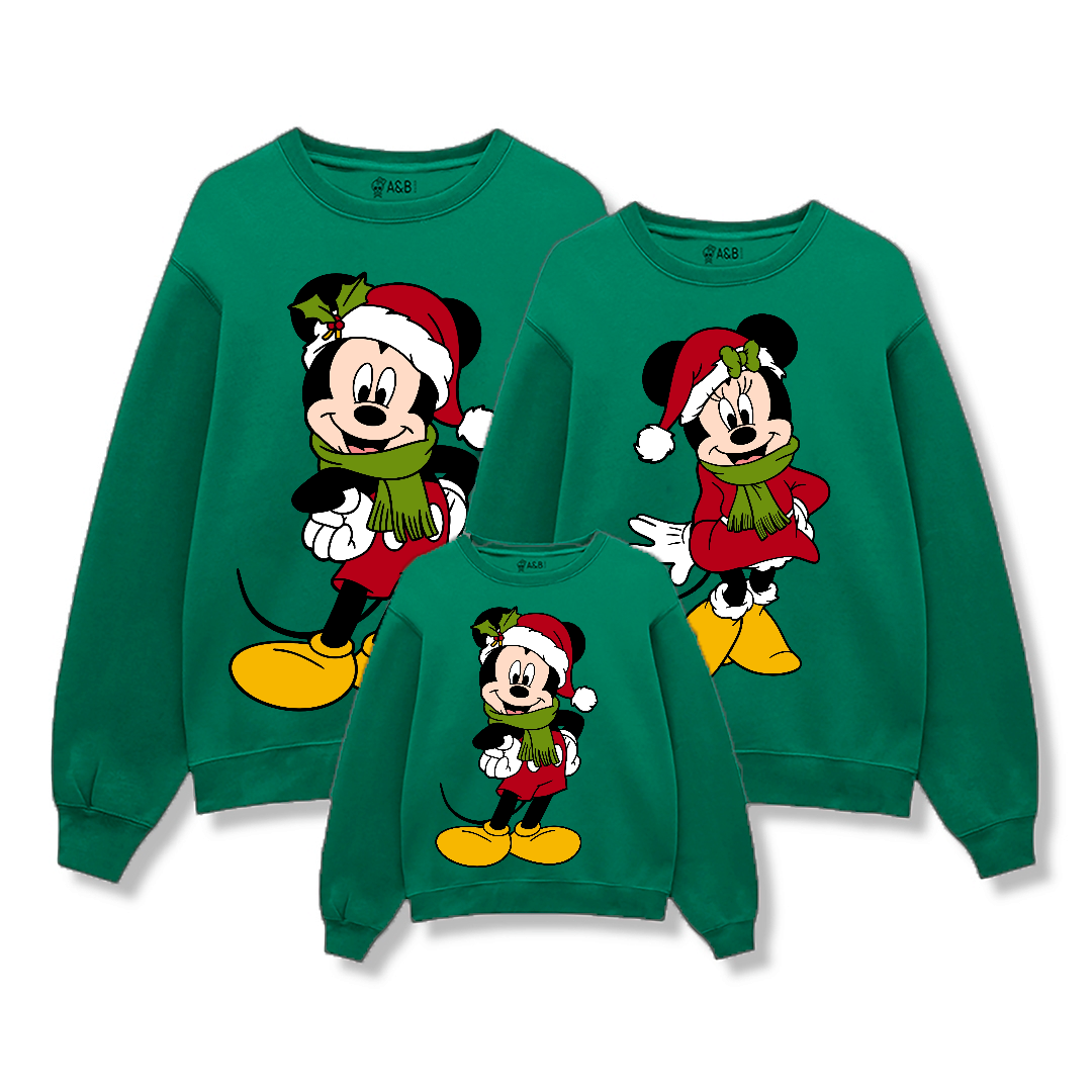 Mickey Minnie Feliz Natal Sweatshirt