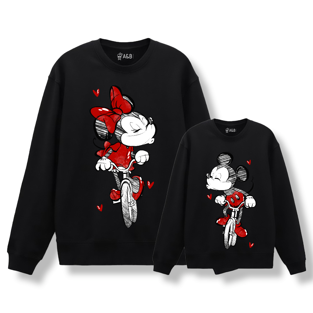Mickey & Minnie liebevoll Kuss Sweatshirt